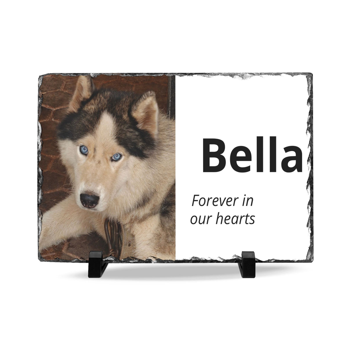 Pet Memorial Slate Plaque - Your Pet's Photo & Name